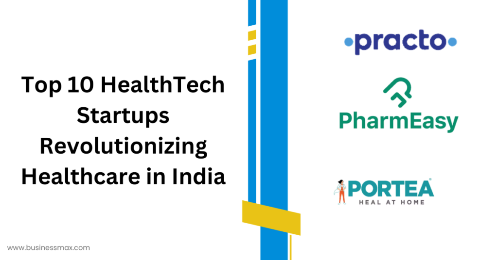 Top 10 HealthTech Startups Revolutionizing Healthcare in India