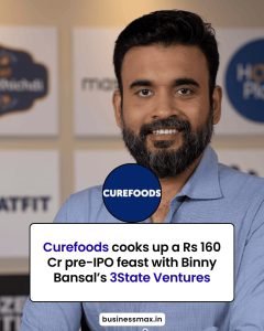 Curefoods Secures Rs 160 Cr Boost from Binny Bansal’s 3State Ventures Ahead of IPO